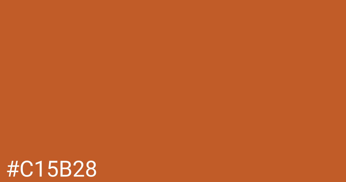 Hex color #c15b28 graphic