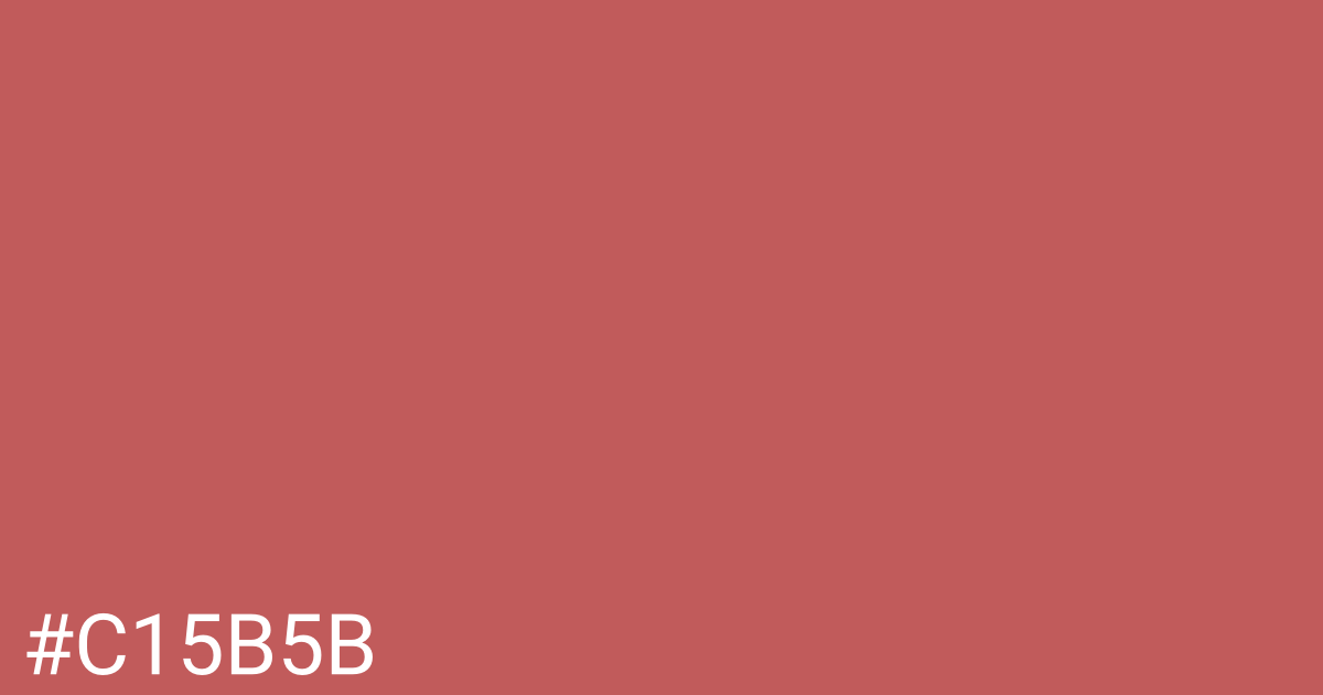 Hex color #c15b5b graphic