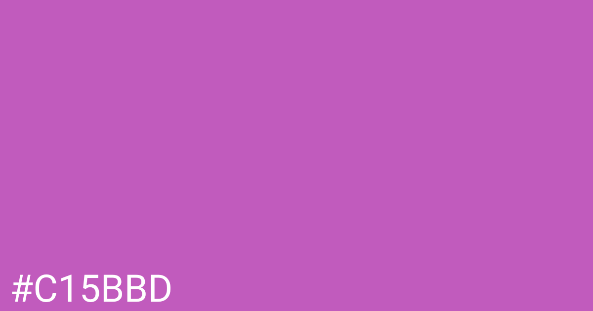 Hex color #c15bbd graphic