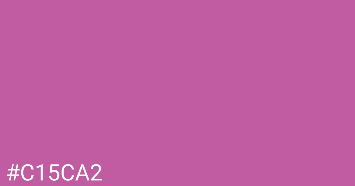 Hex color #c15ca2 graphic