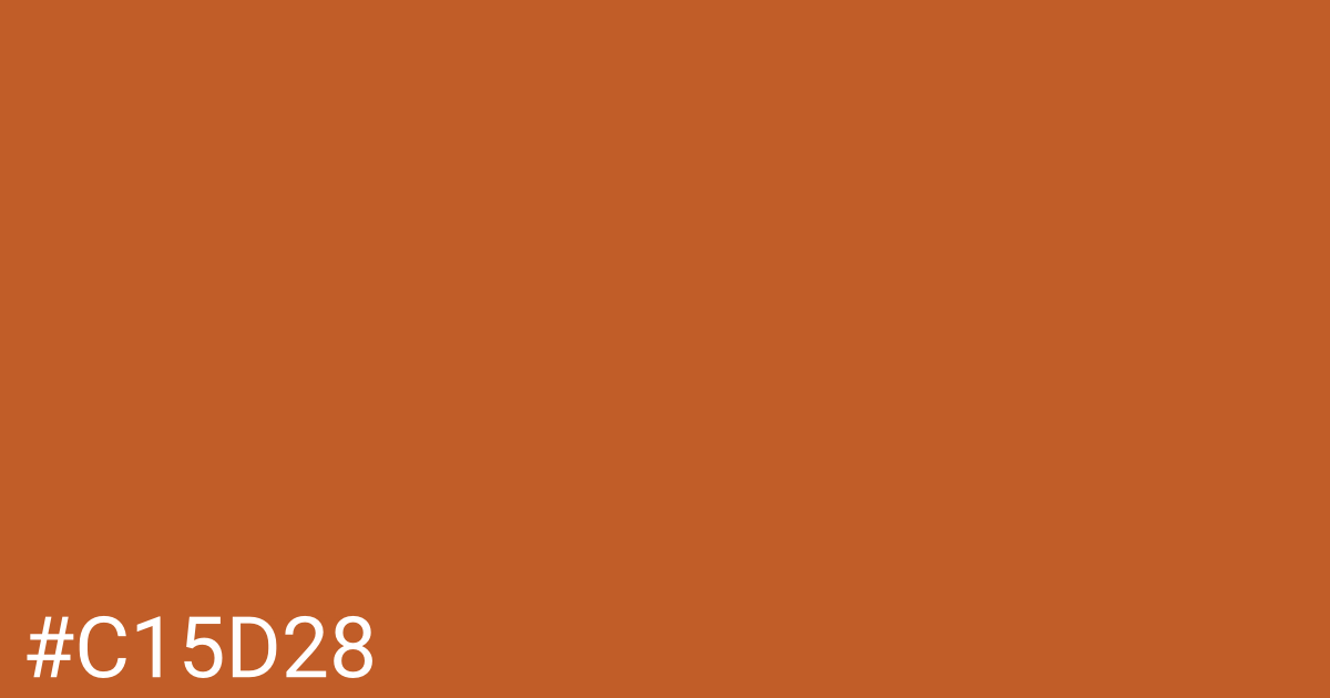 Hex color #c15d28 graphic