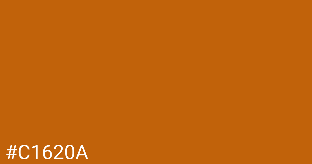 Hex color #c1620a graphic