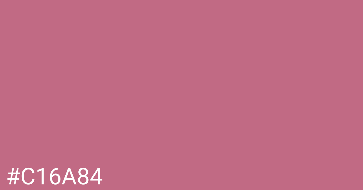 Hex color #c16a84 graphic