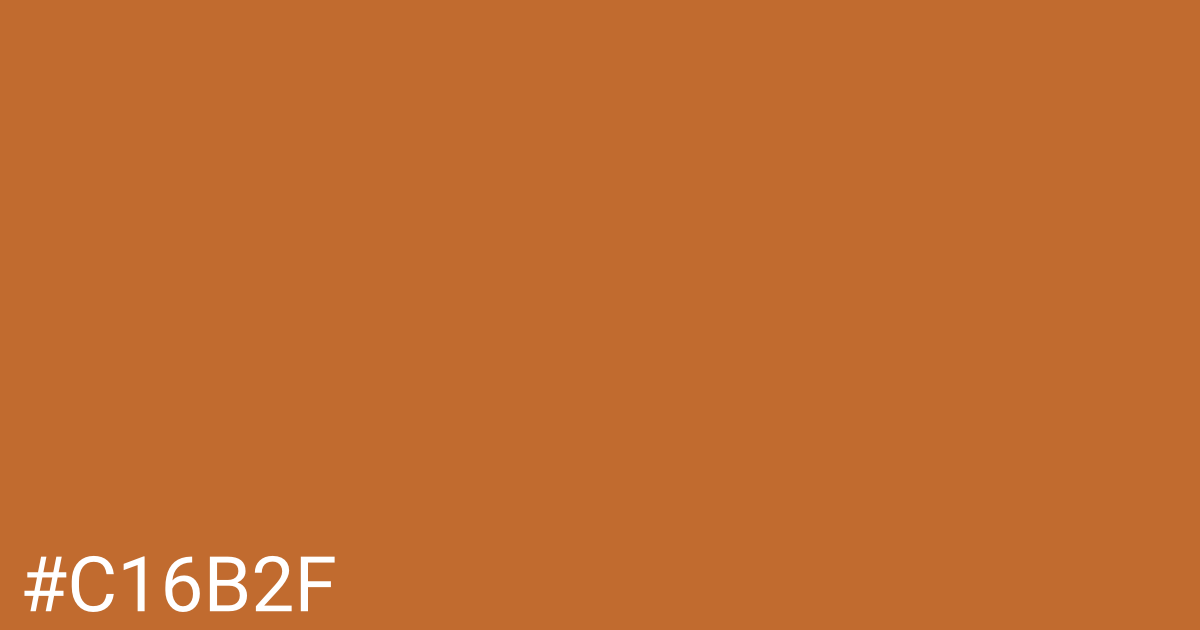 Hex color #c16b2f graphic