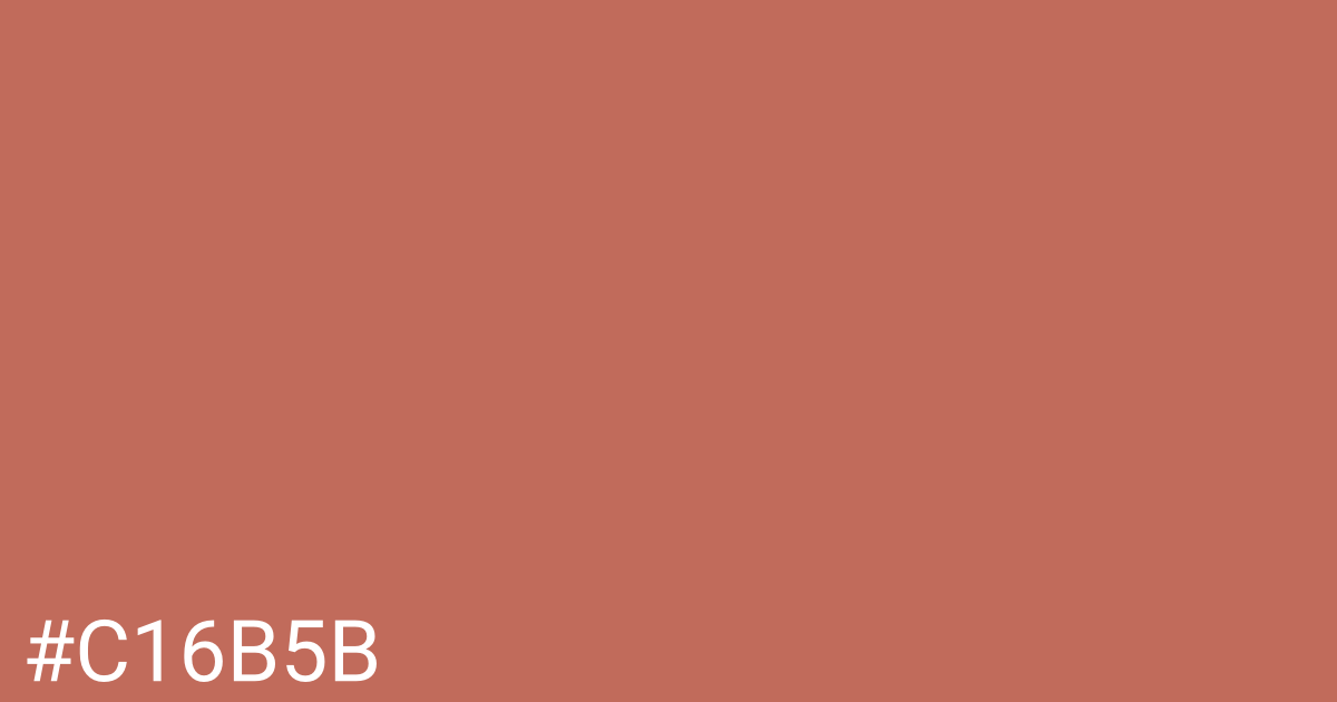 Hex color #c16b5b graphic