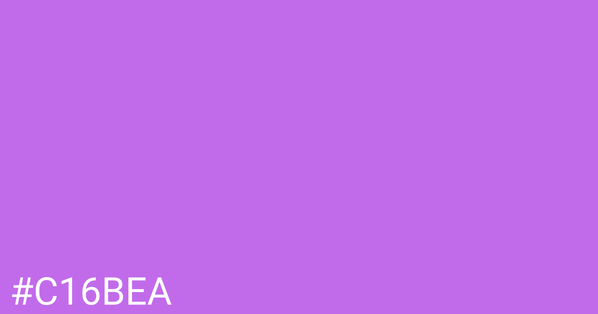 Hex color #c16bea graphic