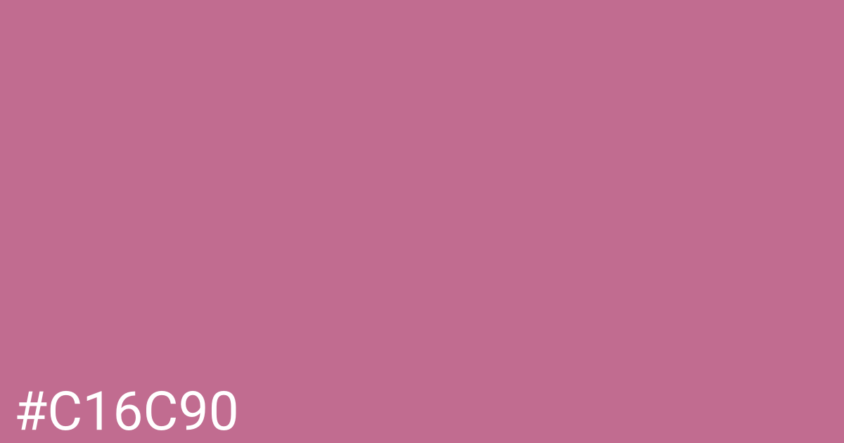 Hex color #c16c90 graphic