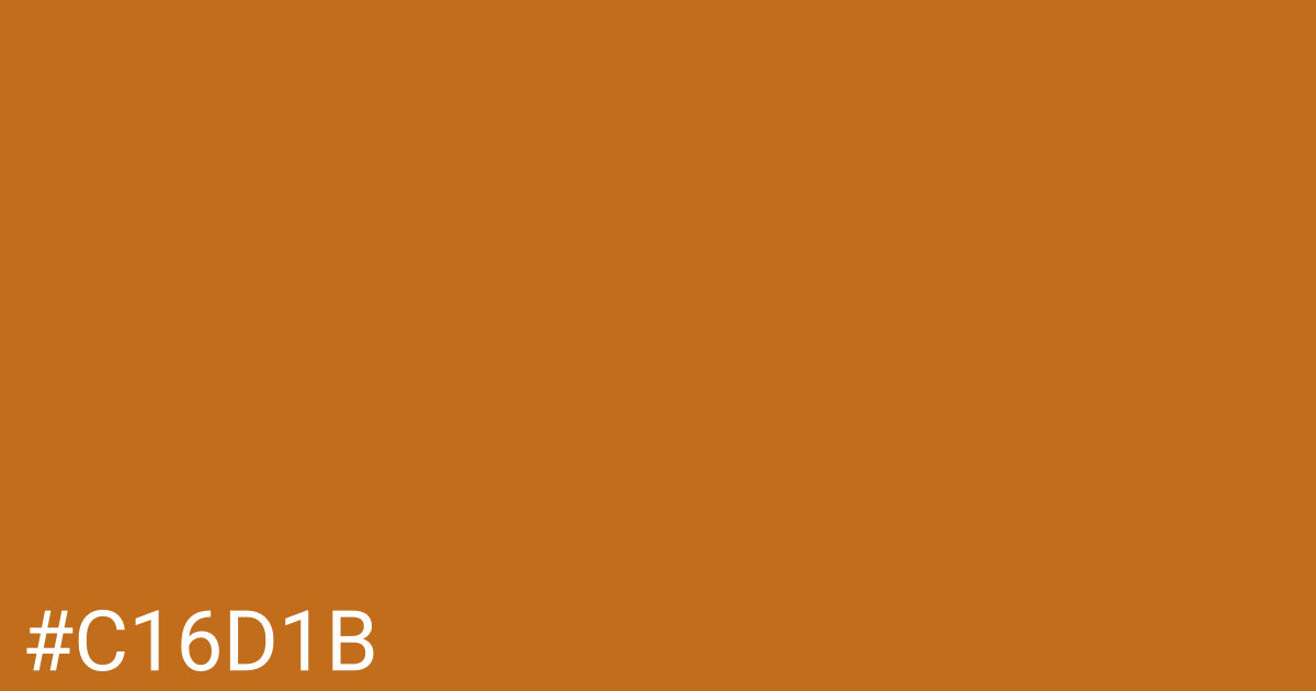 Hex color #c16d1b graphic
