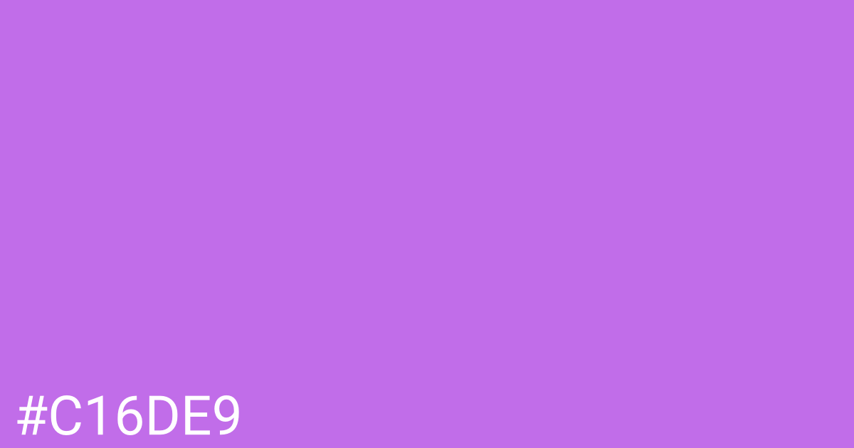 Hex color #c16de9 graphic
