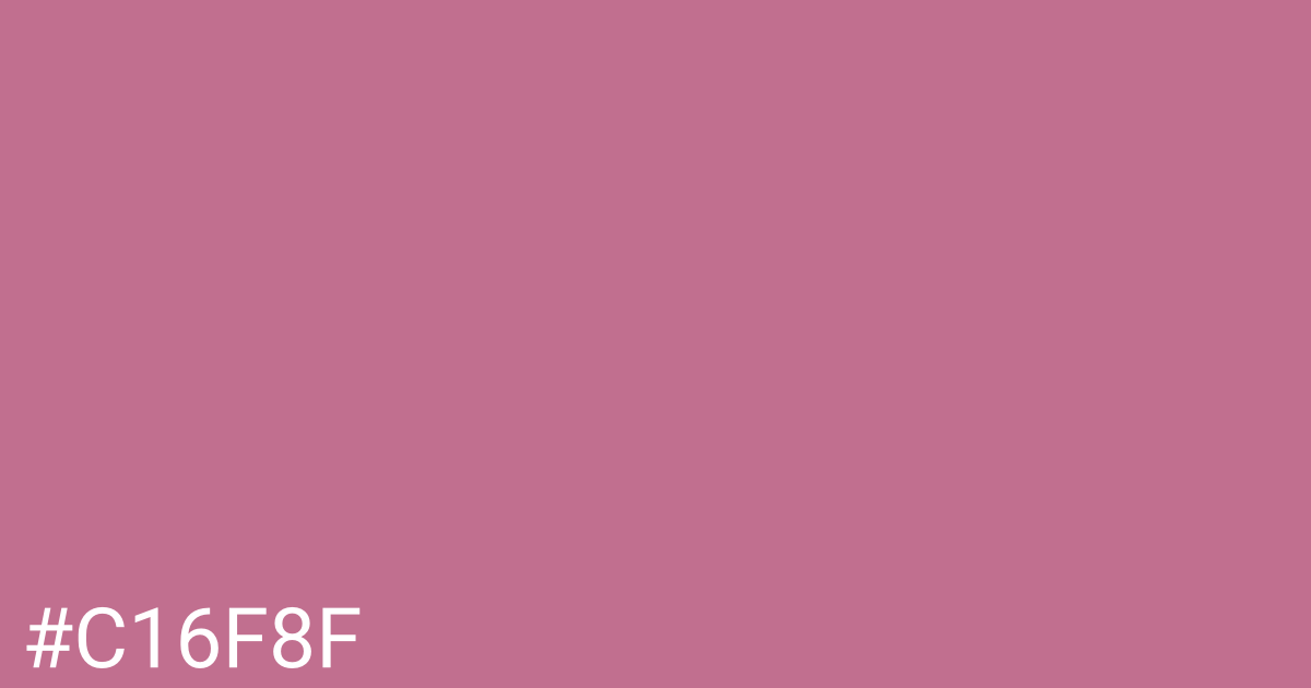 Hex color #c16f8f graphic