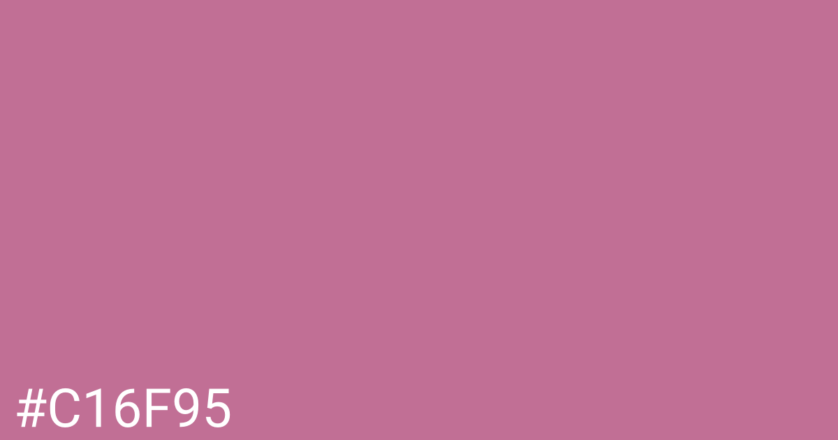 Hex color #c16f95 graphic