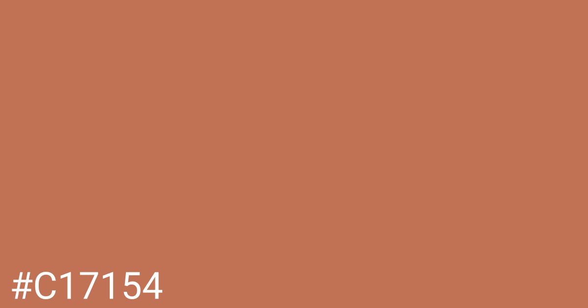 Hex color #c17154 graphic