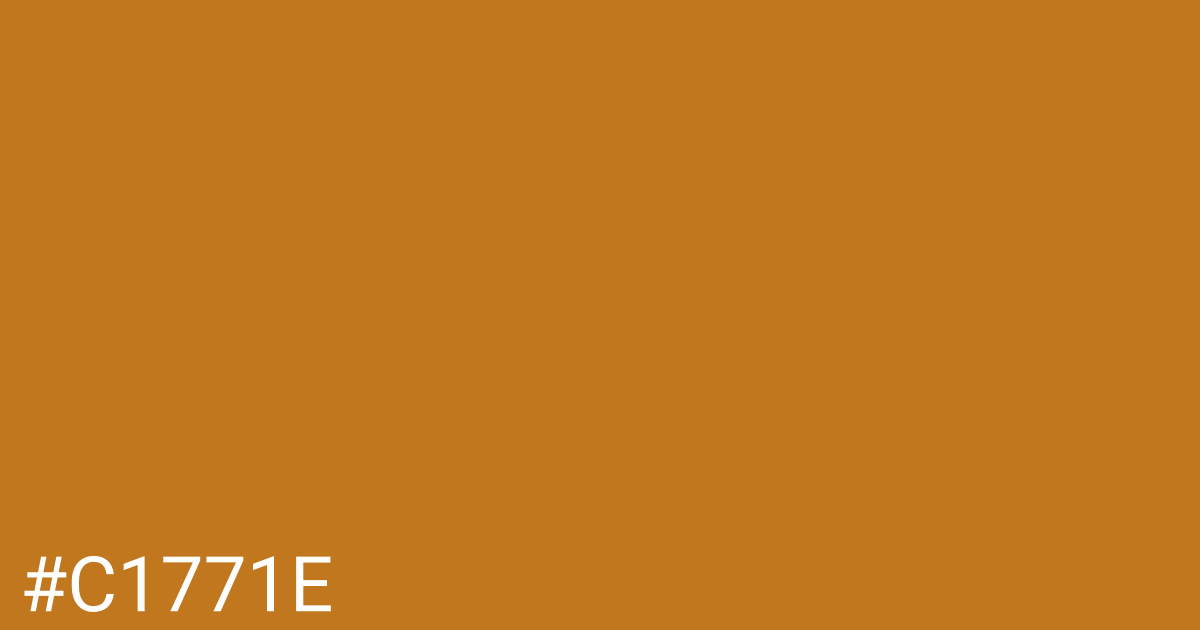 Hex color #c1771e graphic