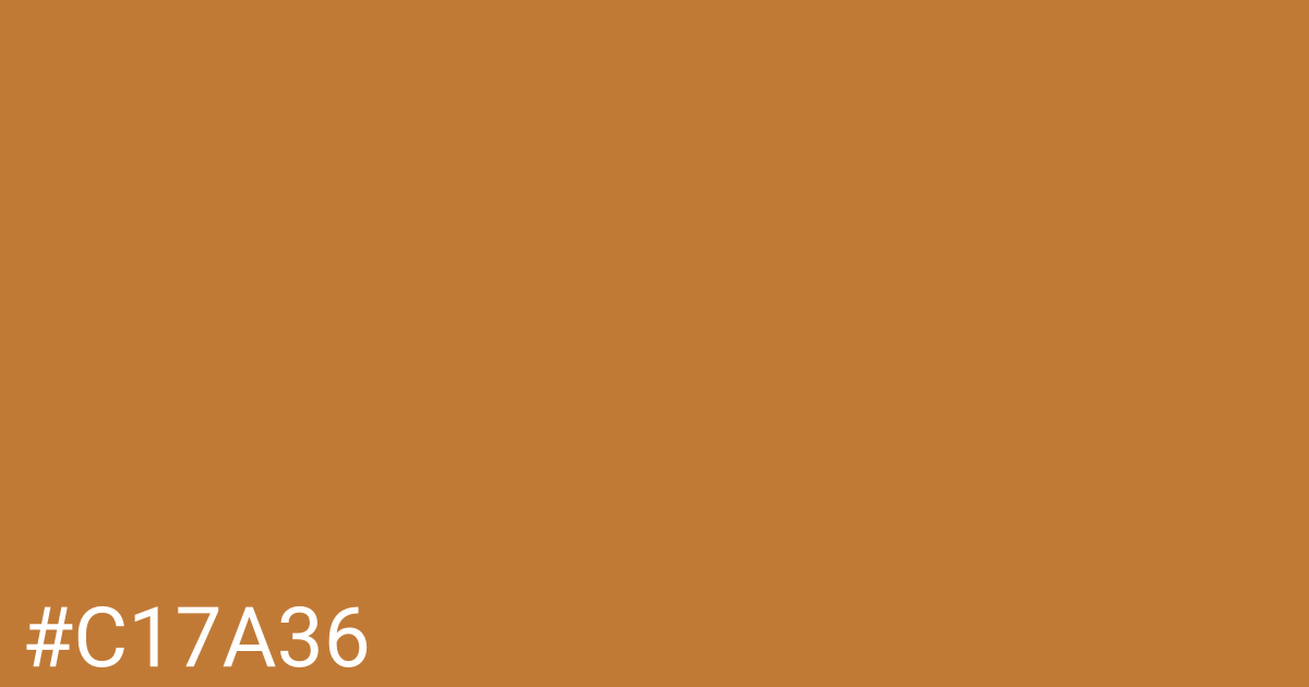 Hex color #c17a36 graphic
