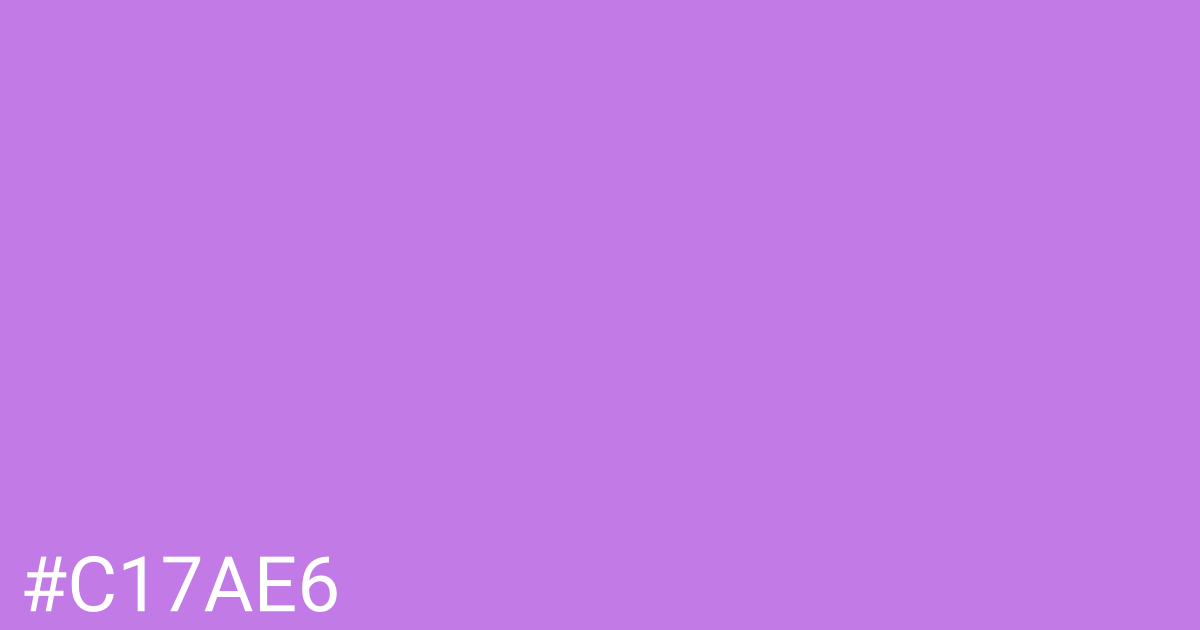 Hex color #c17ae6 graphic