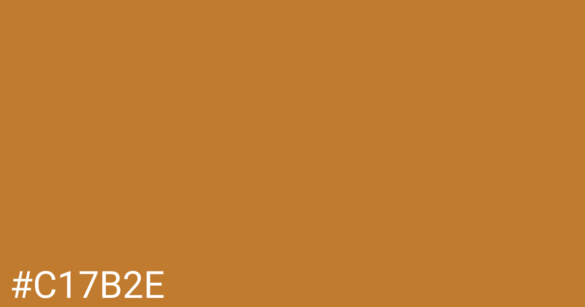 Hex color #c17b2e graphic