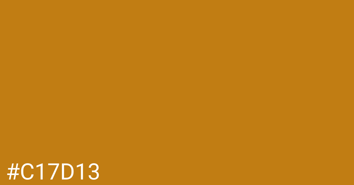 Hex color #c17d13 graphic