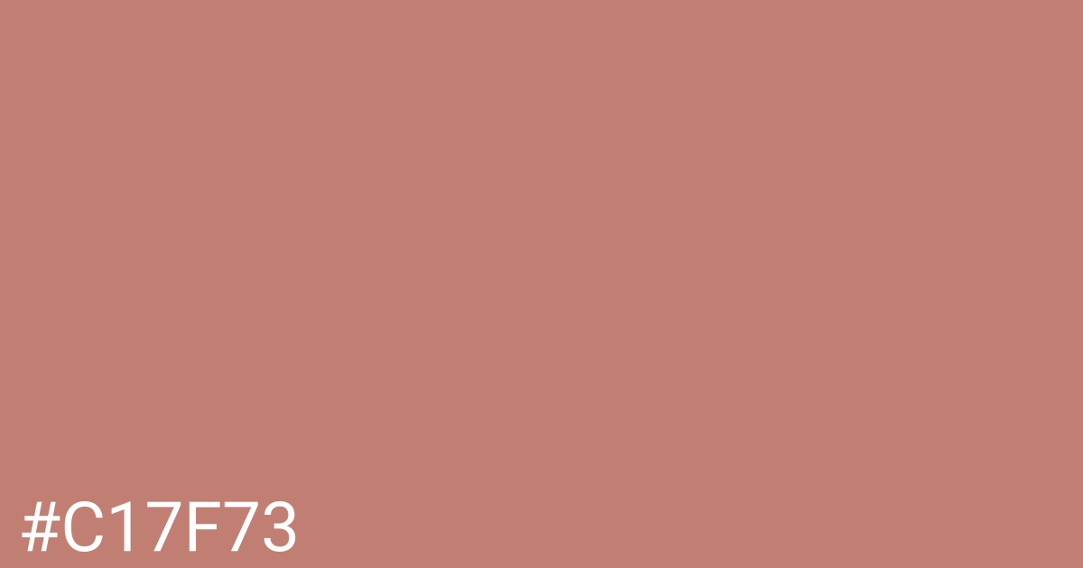 Hex color #c17f73 graphic