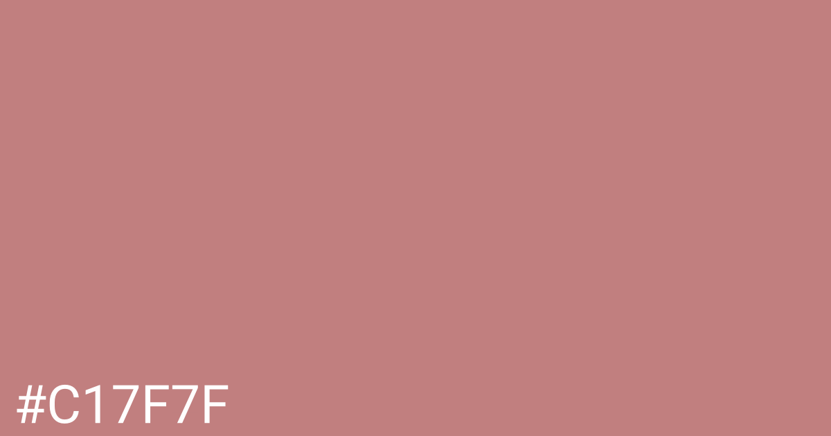 Hex color #c17f7f graphic