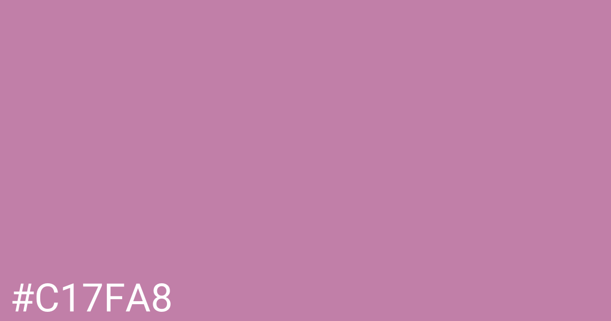 Hex color #c17fa8 graphic