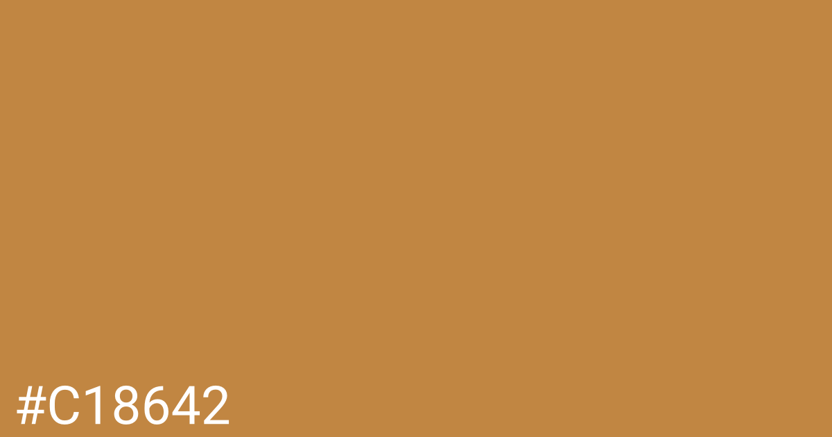 Hex color #c18642 graphic