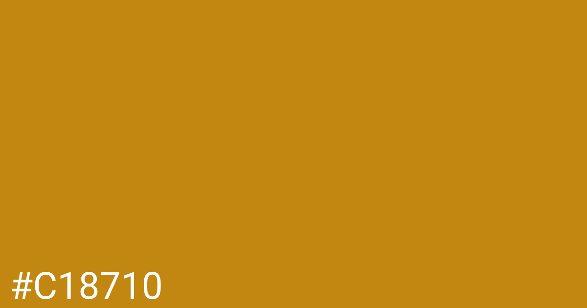 Hex color #c18710 graphic