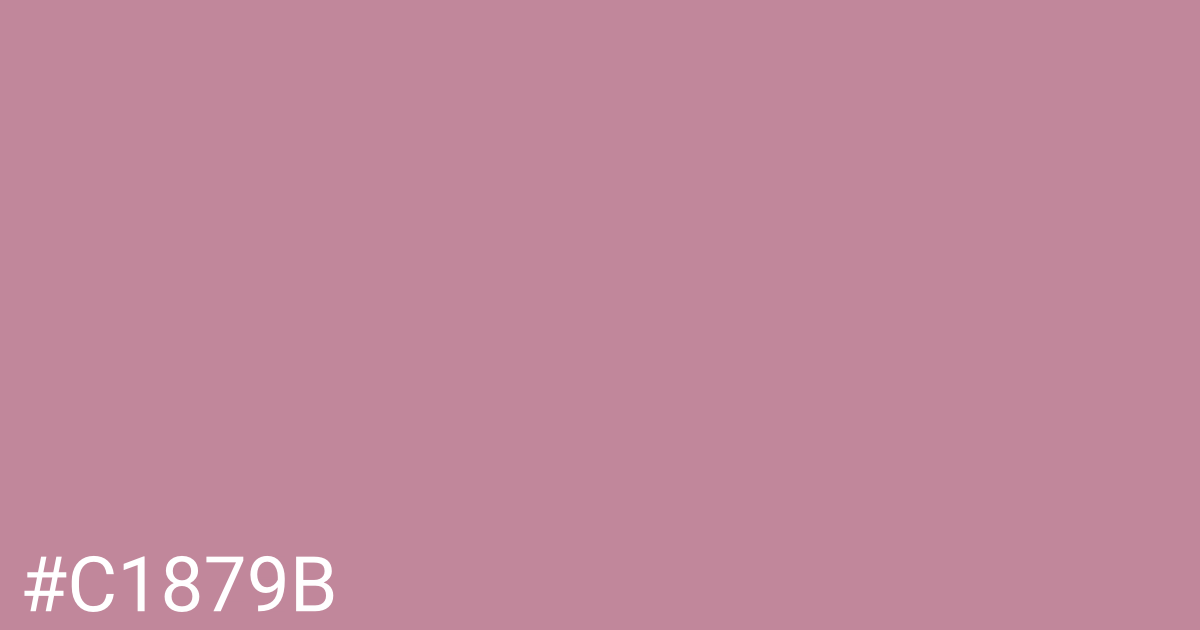 Hex color #c1879b graphic