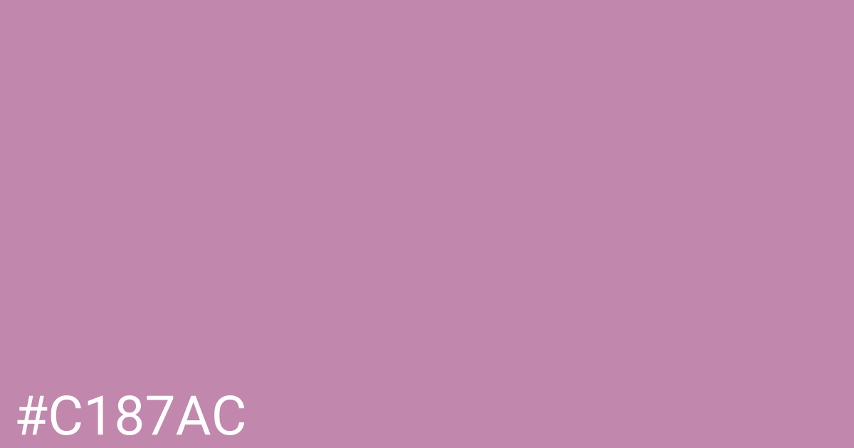 Hex color #c187ac graphic