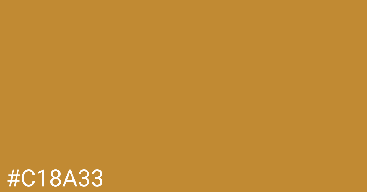 Hex color #c18a33 graphic
