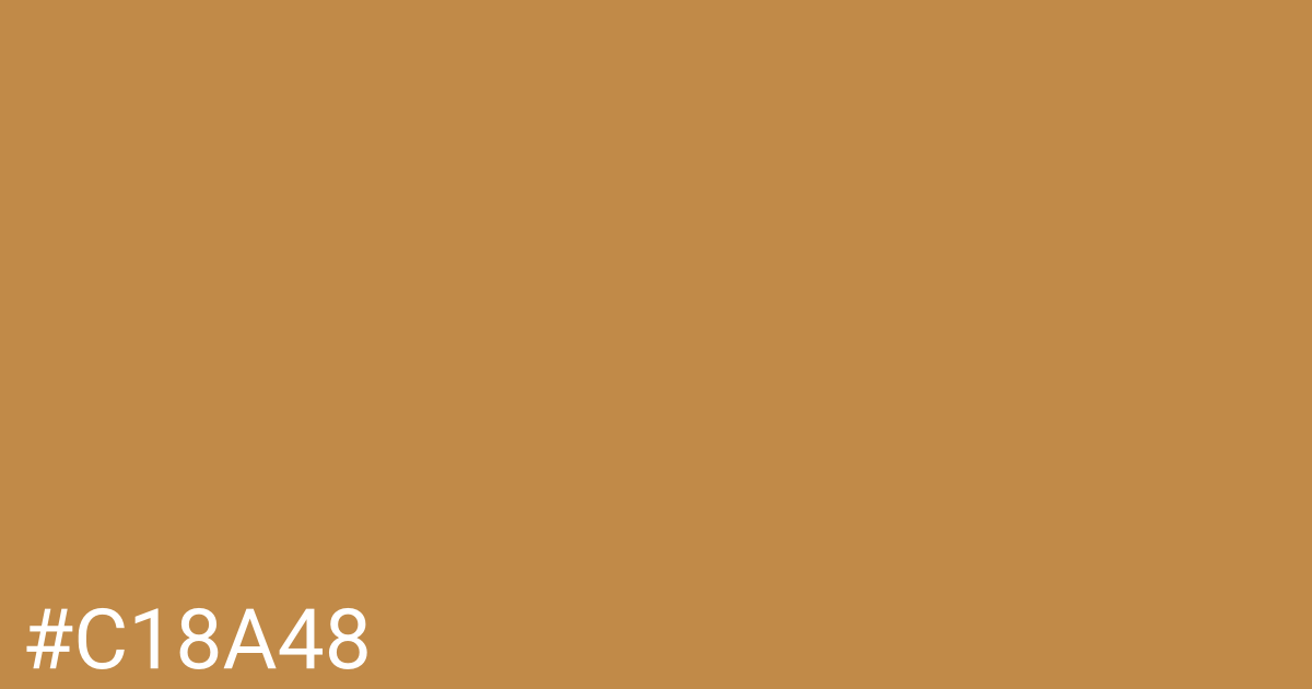 Hex color #c18a48 graphic