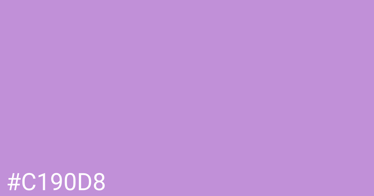 Hex color #c190d8 graphic