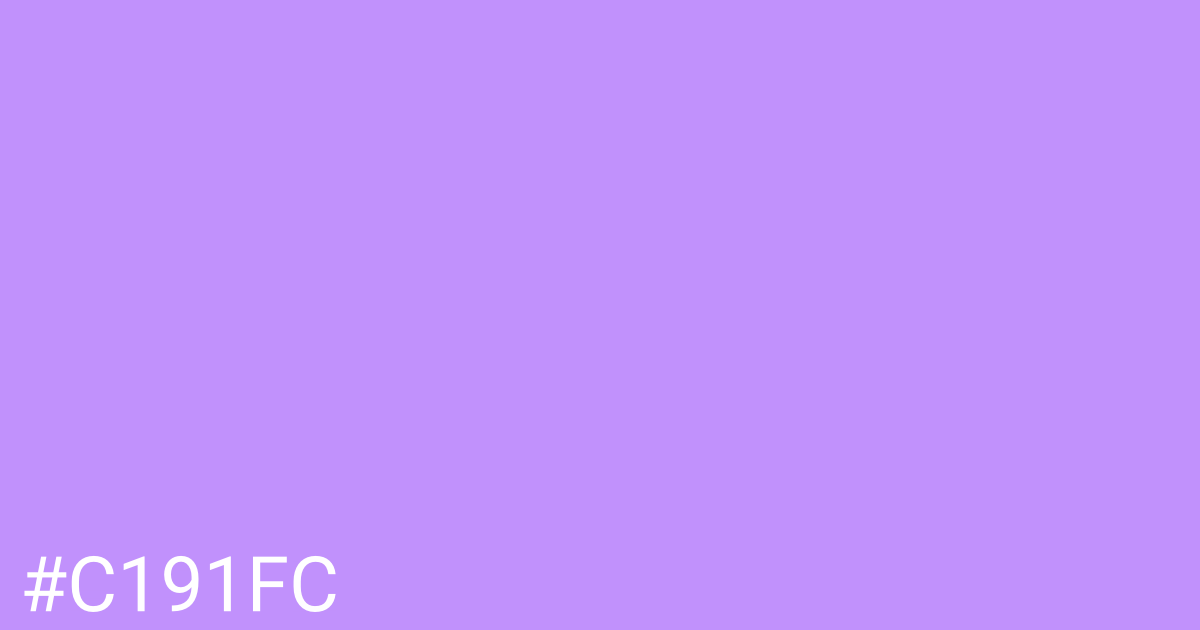 Hex color #c191fc graphic