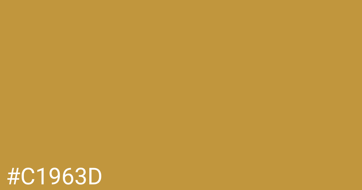 Hex color #c1963d graphic