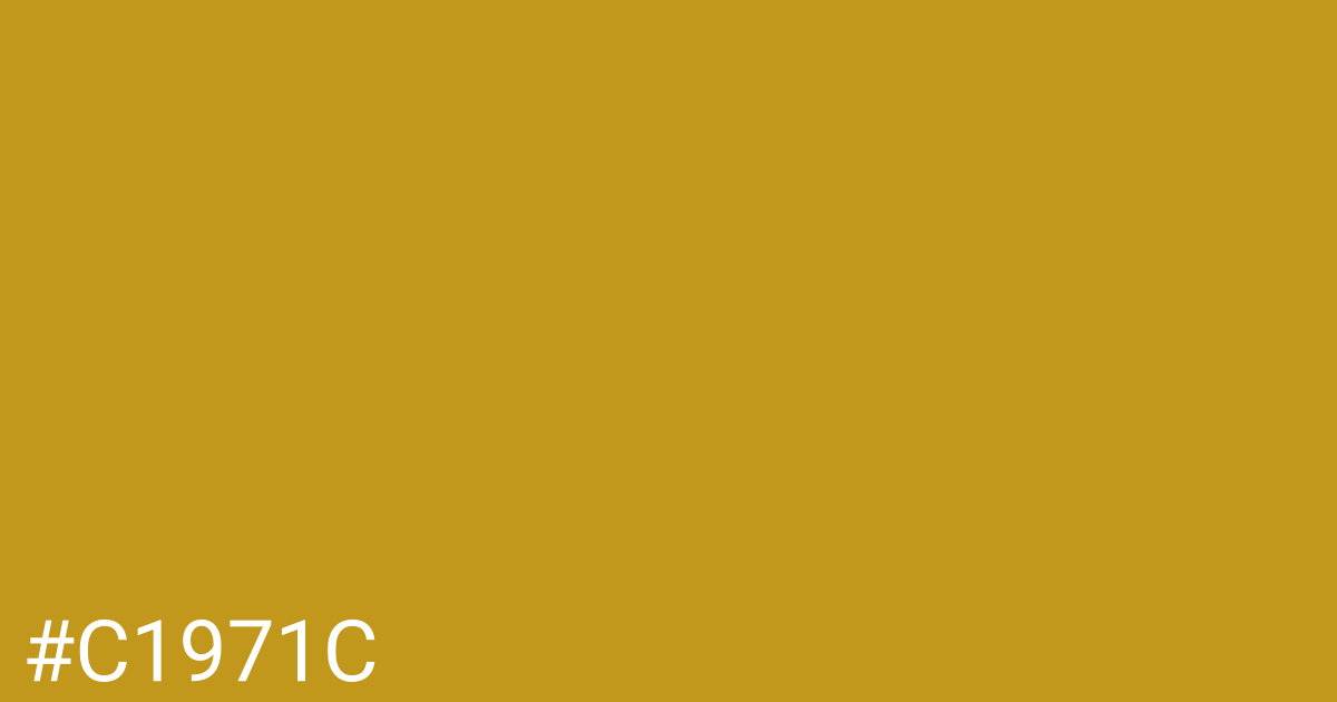 Hex color #c1971c graphic