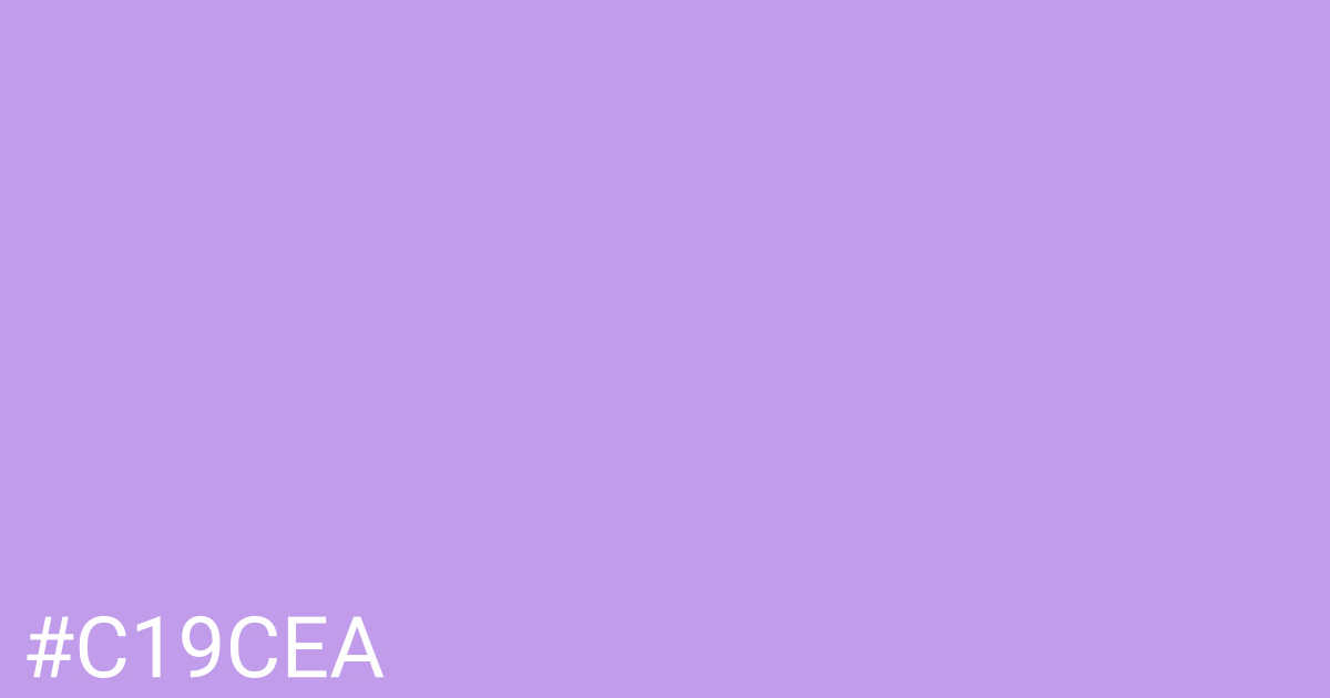 Hex color #c19cea graphic
