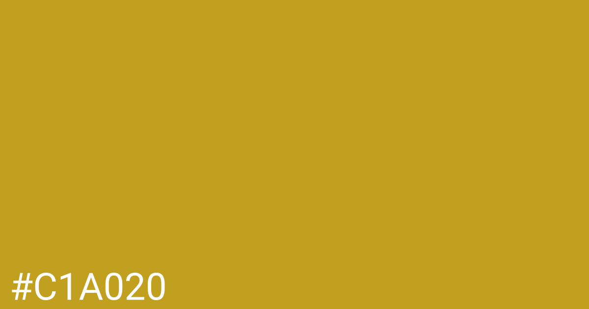 Hex color #c1a020 graphic