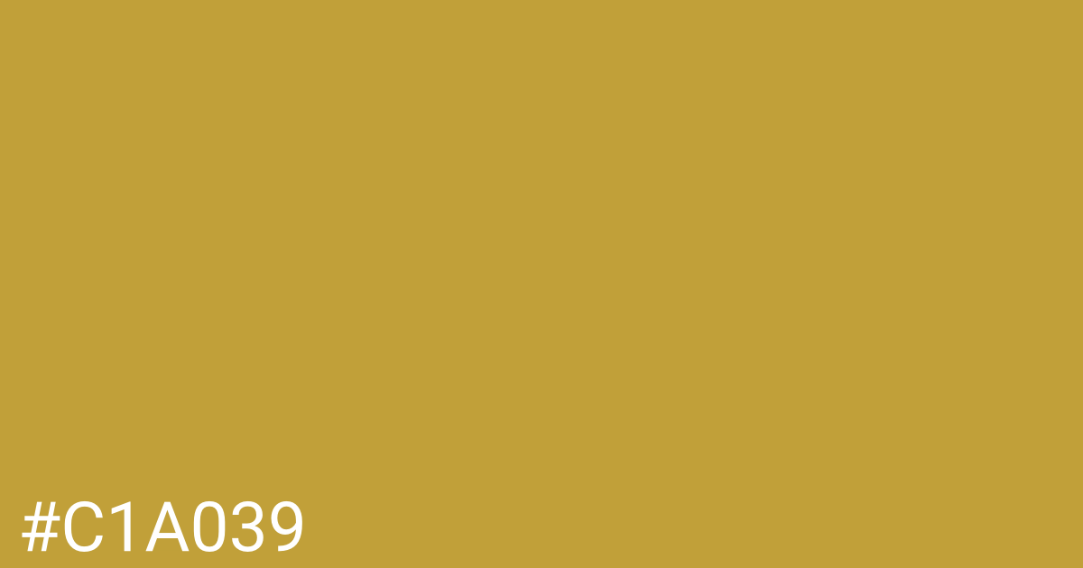 Hex color #c1a039 graphic