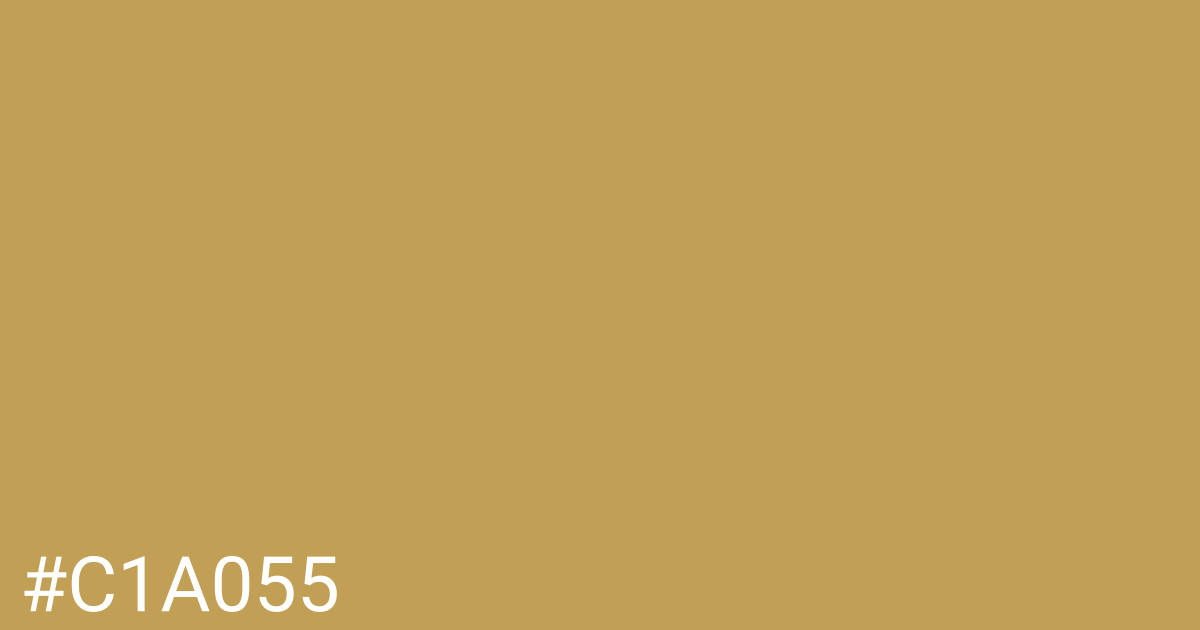 Hex color #c1a055 graphic