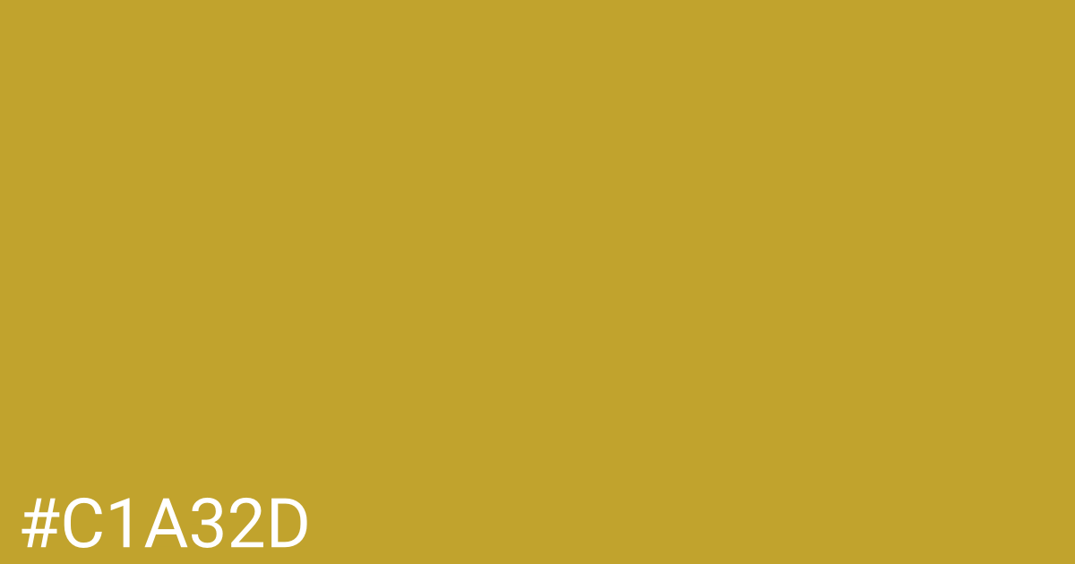 Hex color #c1a32d graphic