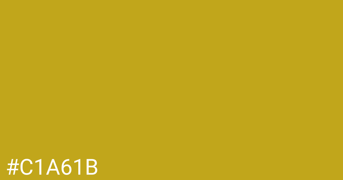 Hex color #c1a61b graphic