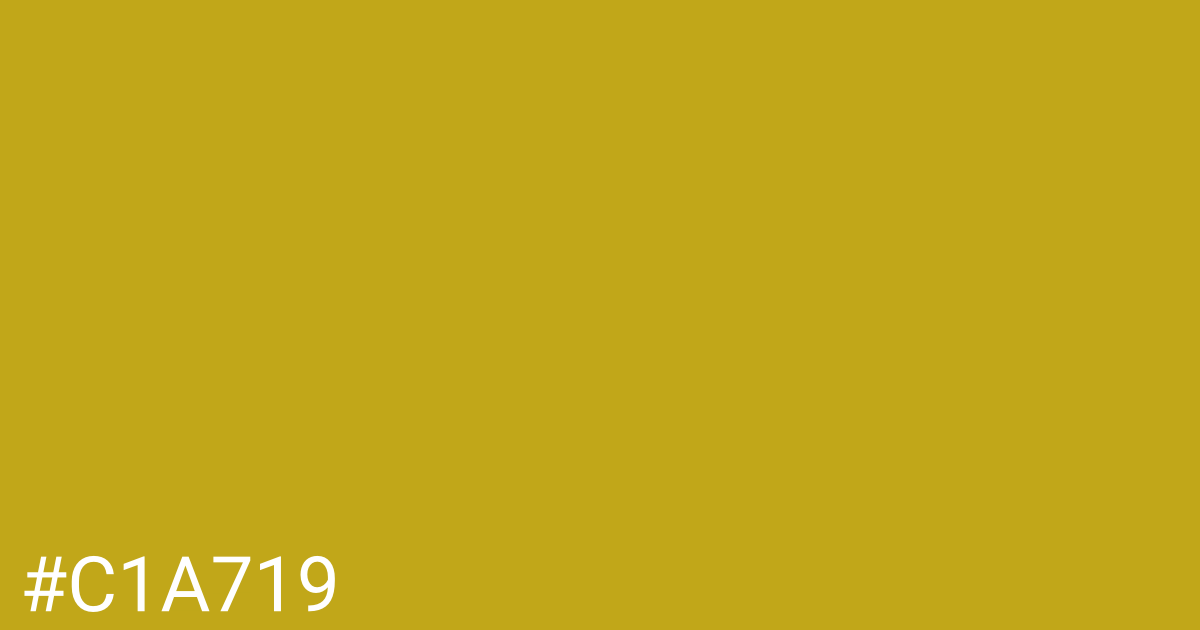 Hex color #c1a719 graphic