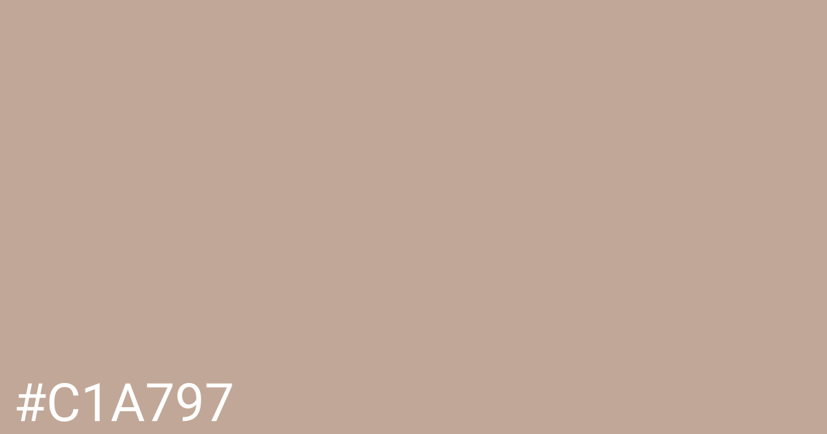 Hex color #c1a797 graphic