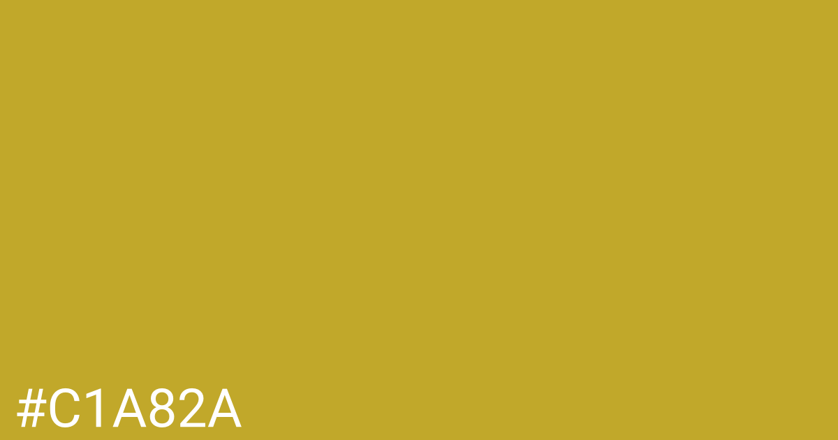 Hex color #c1a82a graphic