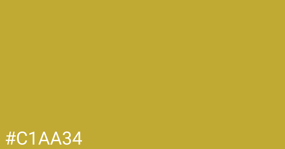 Hex color #c1aa34 graphic