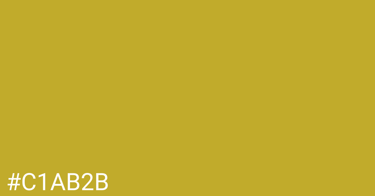 Hex color #c1ab2b graphic