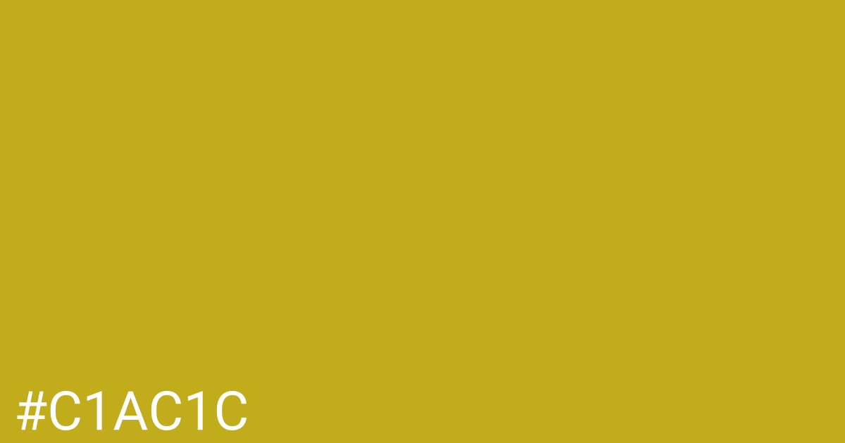 Hex color #c1ac1c graphic