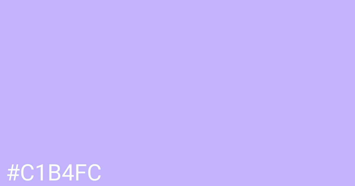 Hex color #c1b4fc graphic