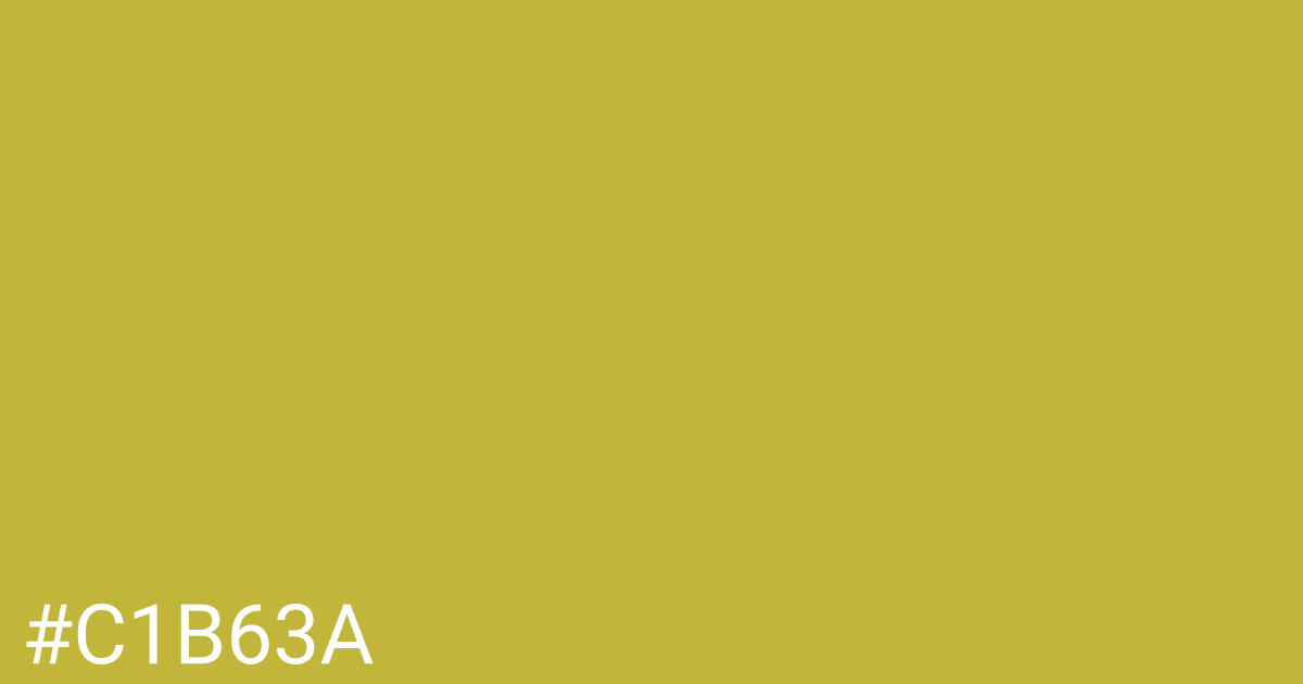 Hex color #c1b63a graphic