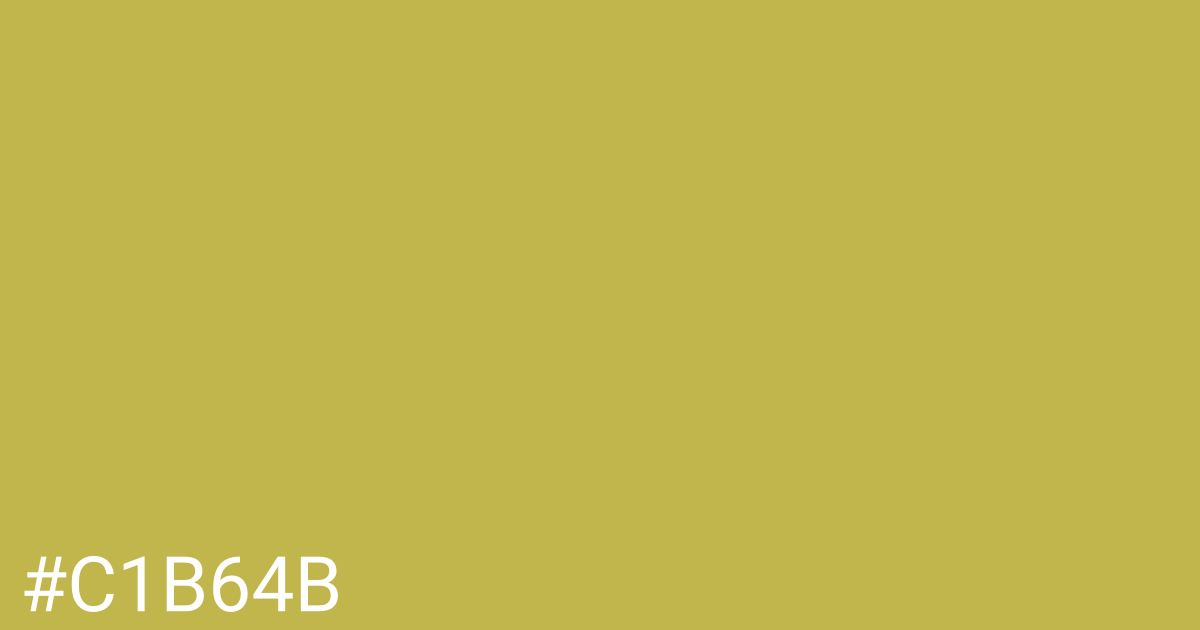 Hex color #c1b64b graphic