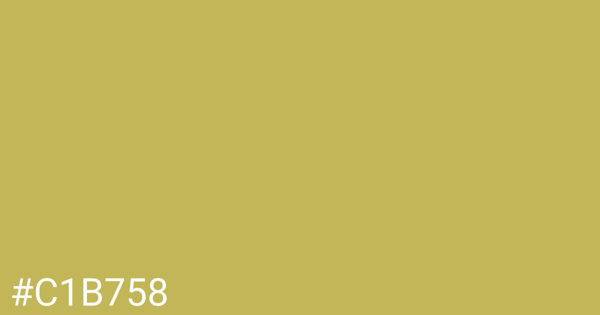 Hex color #c1b758 graphic